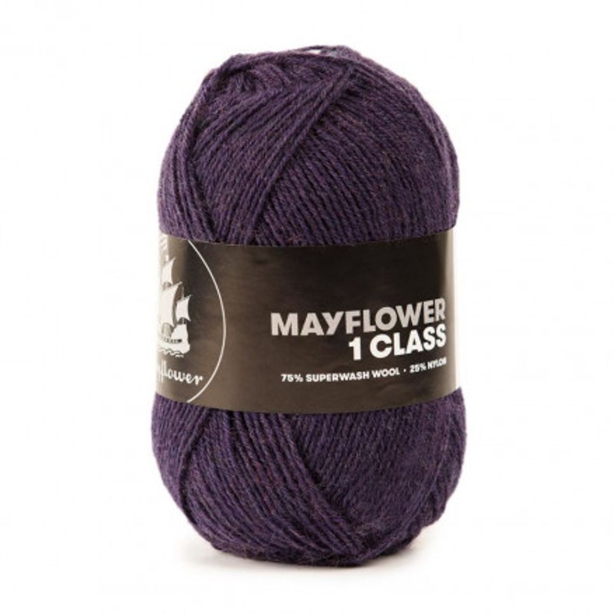 Mayflower 1 Class Garn Unicolor 06 Asterslilla