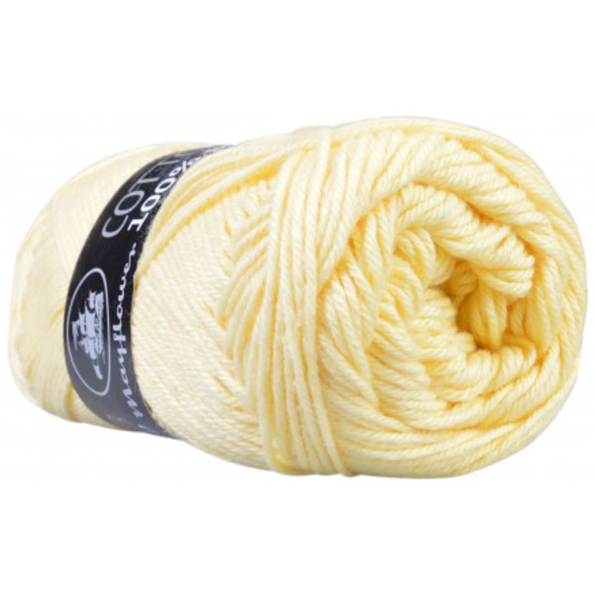 Mayflower Cotton 8/4 Garn Unicolor 1404 Vaniljegul