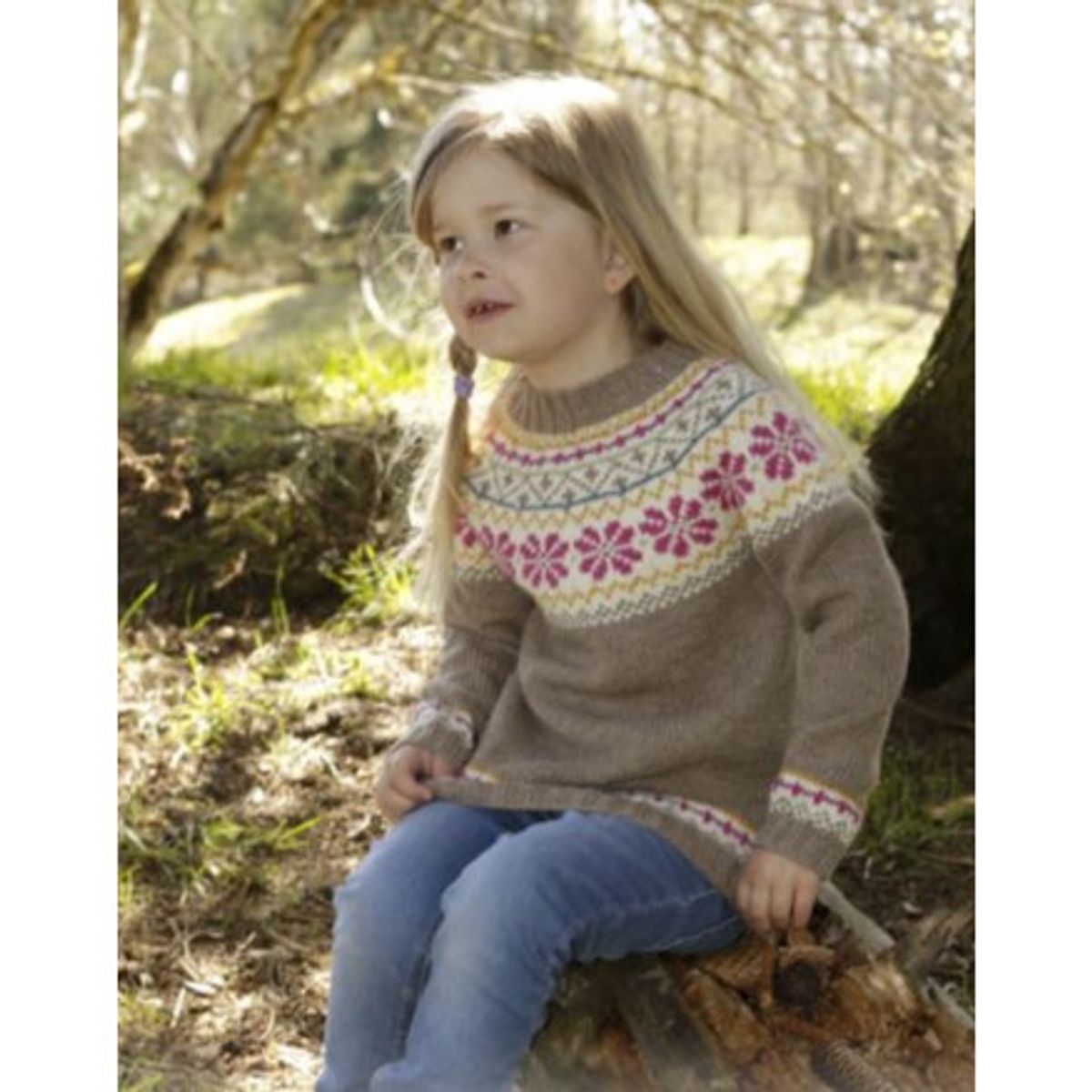 Prairie Fairy Jumper by DROPS Design - Bluse Strikkeopskrift str. 3/4 - 7/8 år