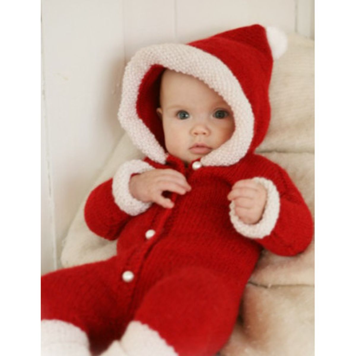 My First Christmas by DROPS Design - Baby Juledragt Strikkeopskrift st - 6/9 mdr