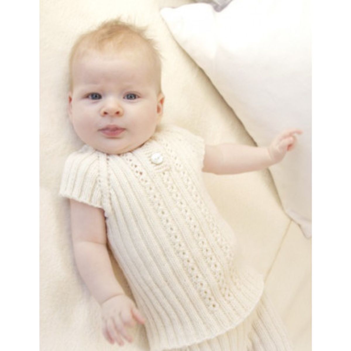 Simply Sweet Singlet by DROPS Design - Baby undertrøje Strikkeopskrift - 2 år