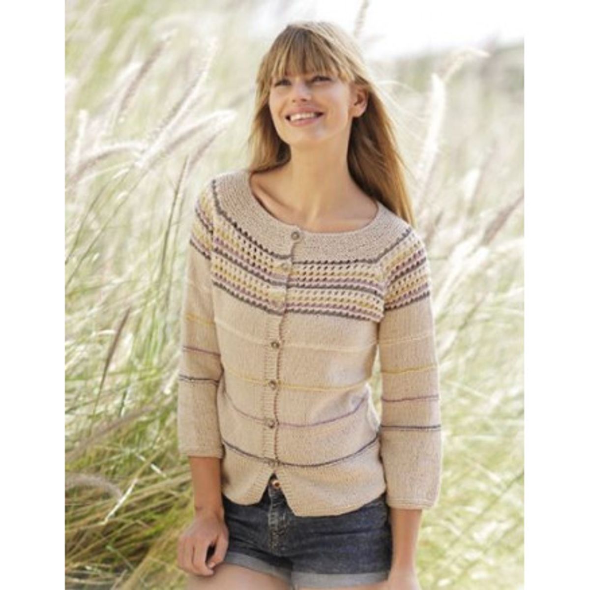 Freja Cardigan by DROPS Design - Jakke Strikkeopskrift str. S - XXXL - X-Large