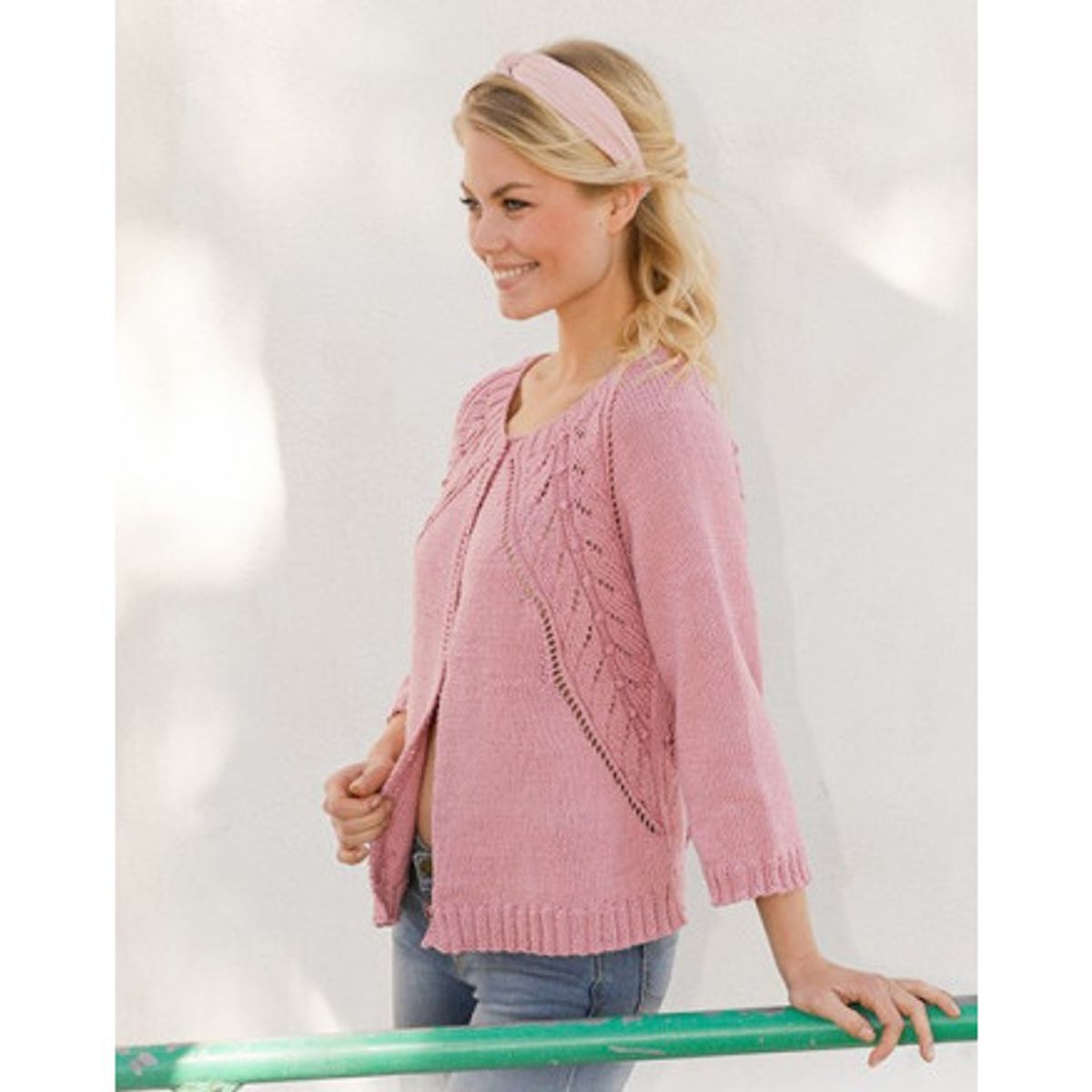 Sweet Heather Jacket by DROPS Design - Jakke Strikkeopskrift str. S - - XX-Large