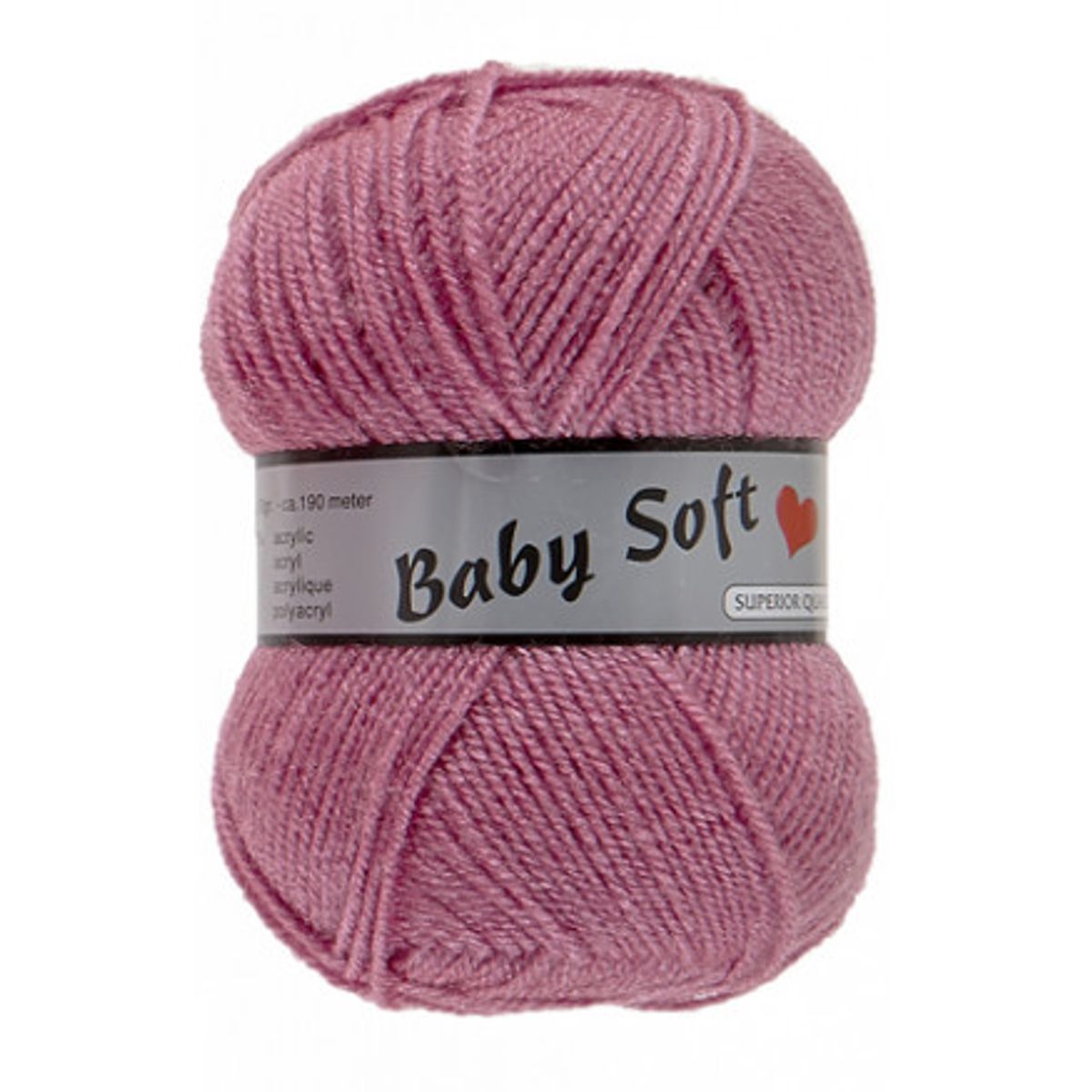 Lammy Baby Soft Garn 730 Mørk Gammelrosa