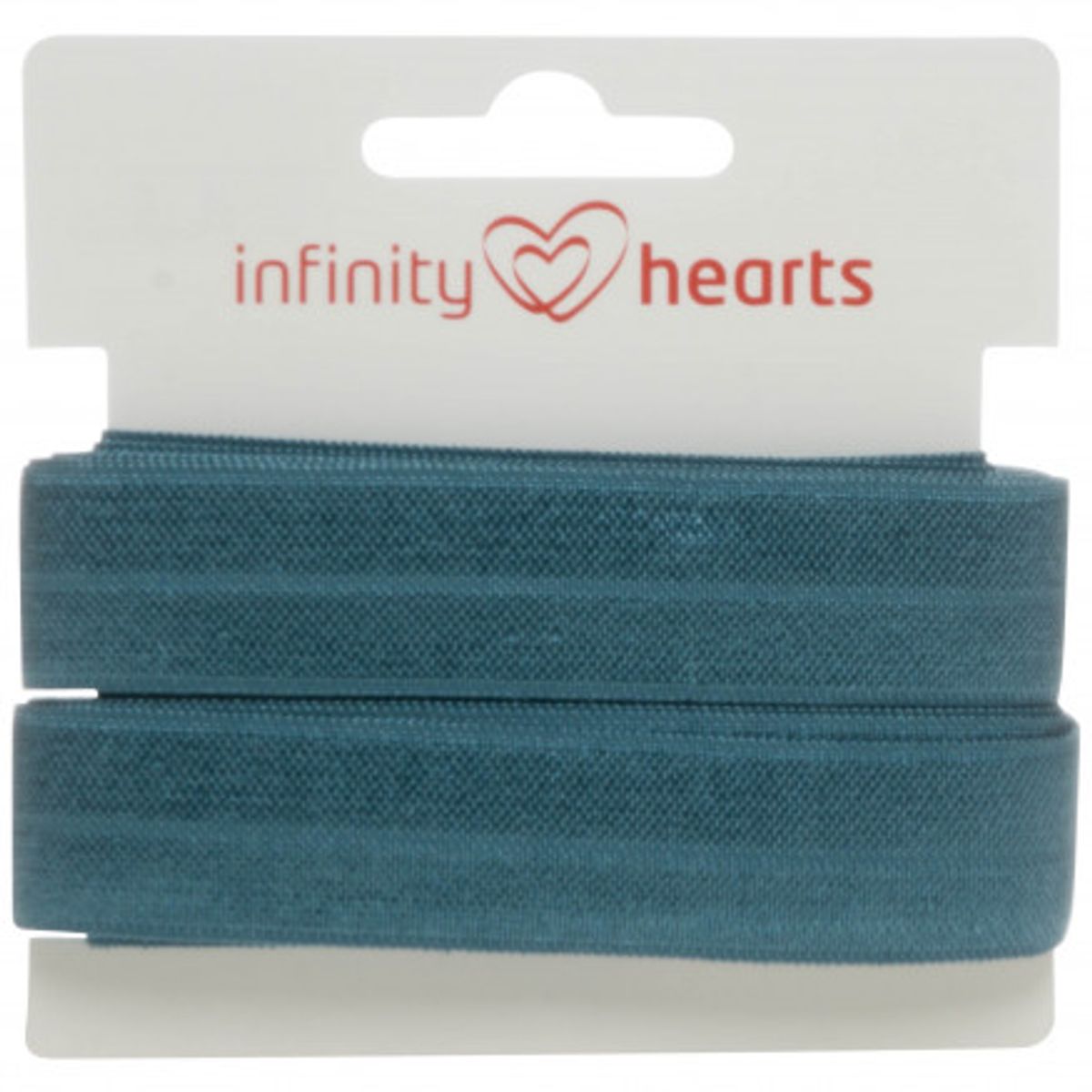 Infinity Hearts Foldeelastik 20mm 347 Petroleum - 5m