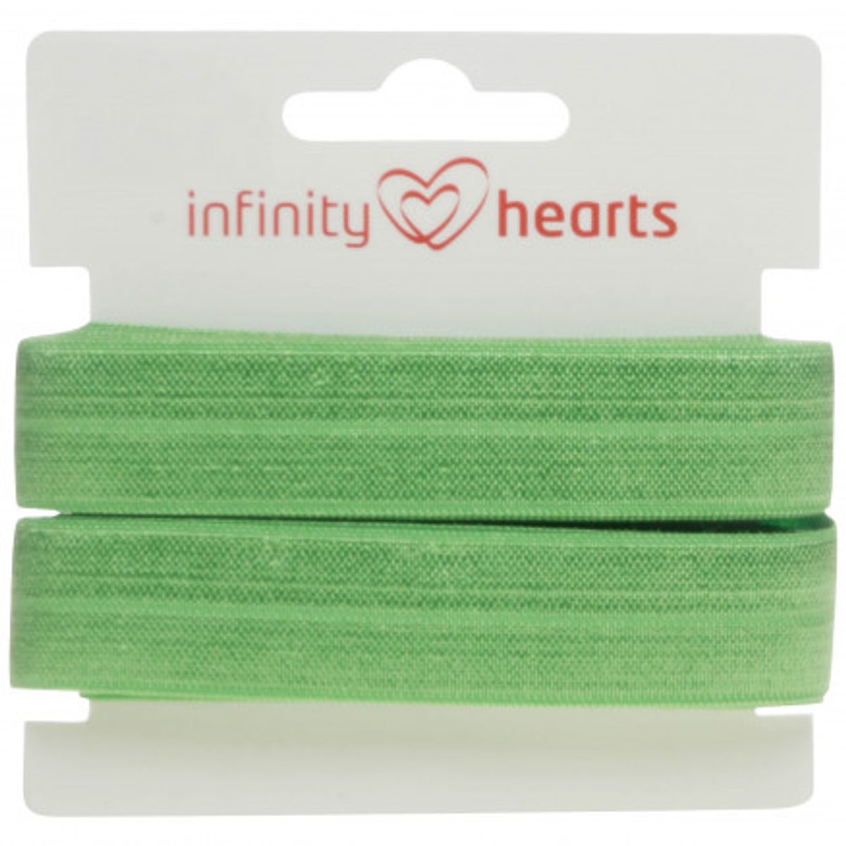 Infinity Hearts Foldeelastik 20mm 549 Lys grøn - 5m