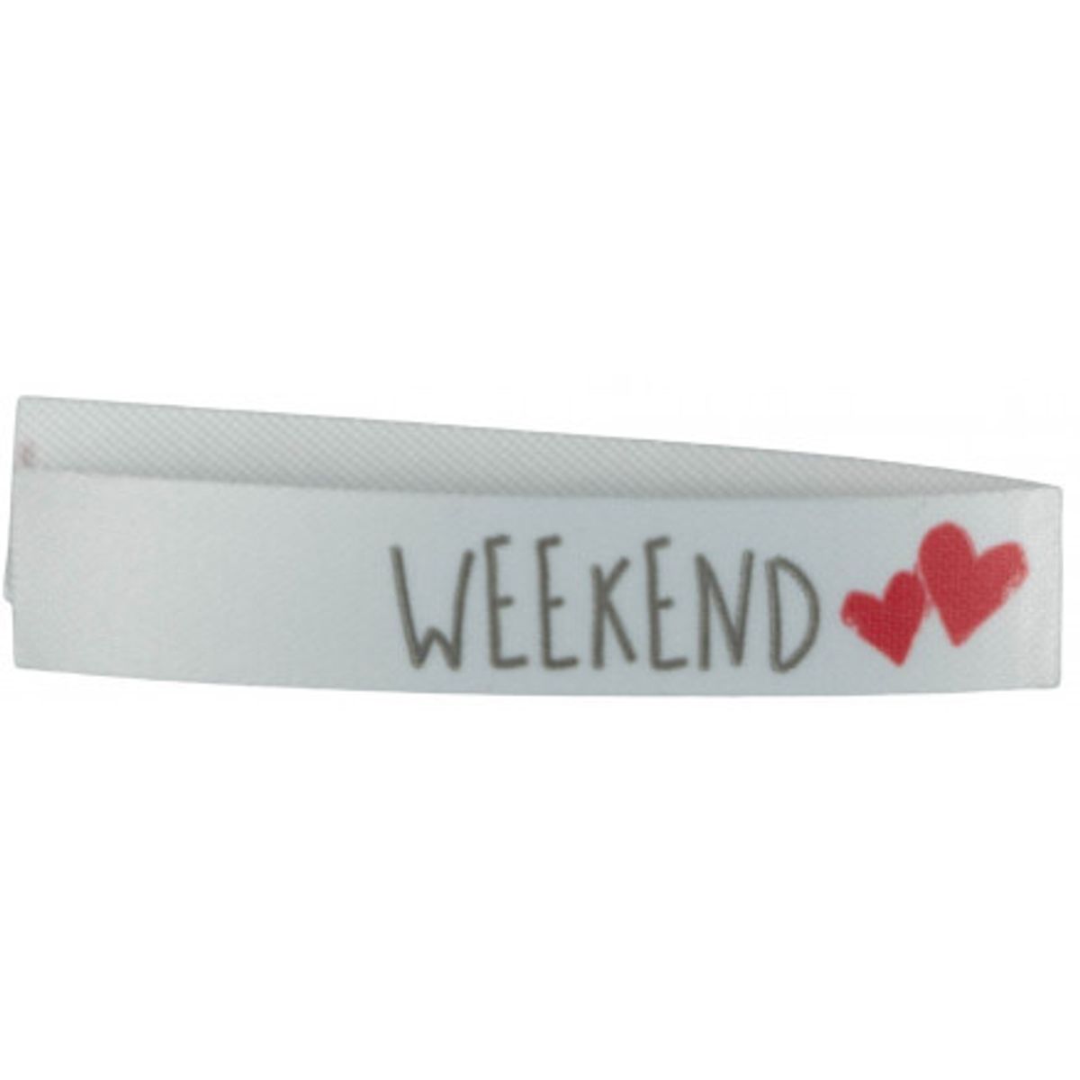 Label Weekend Hvid - 1 stk