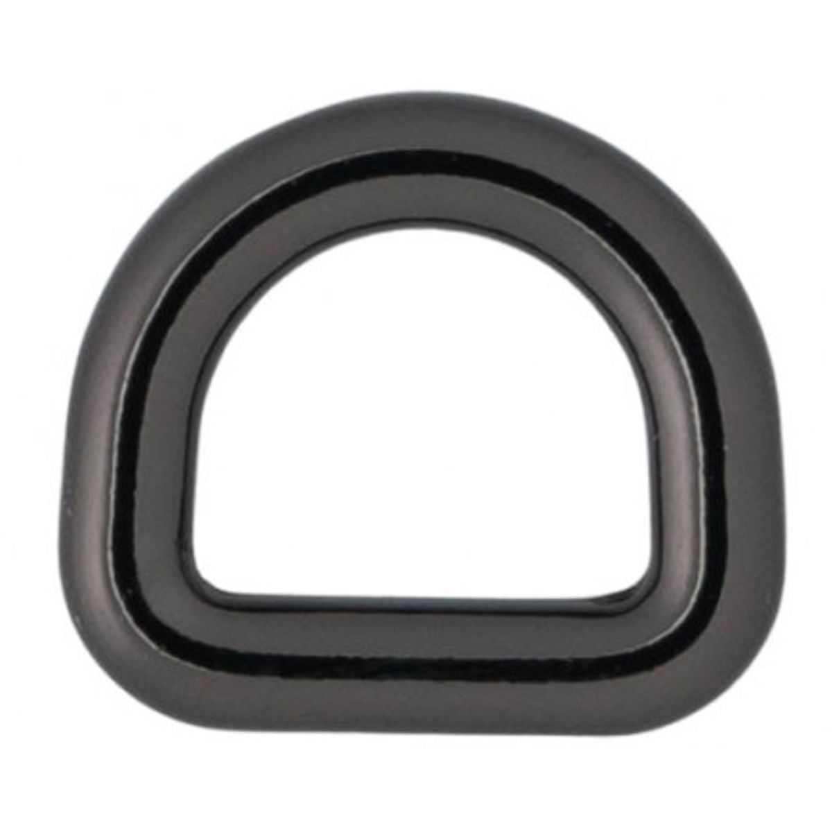 Infinity Hearts D-Ring Messing Gunmetal 10x10mm - 5 stk