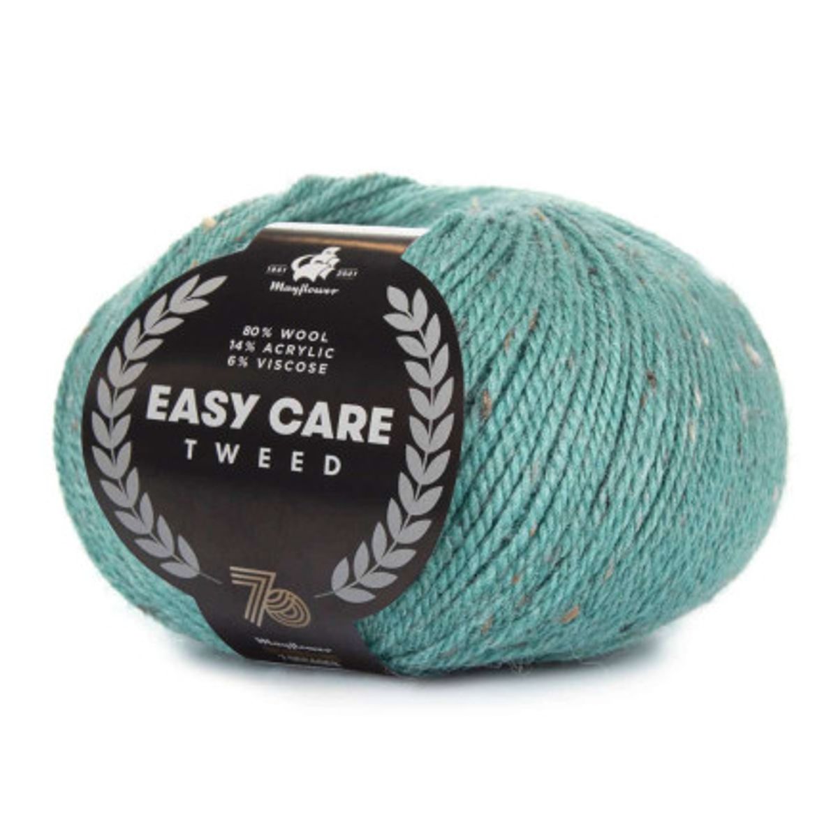 Mayflower Easy Care Tweed Garn 499 Mørk akvamarin