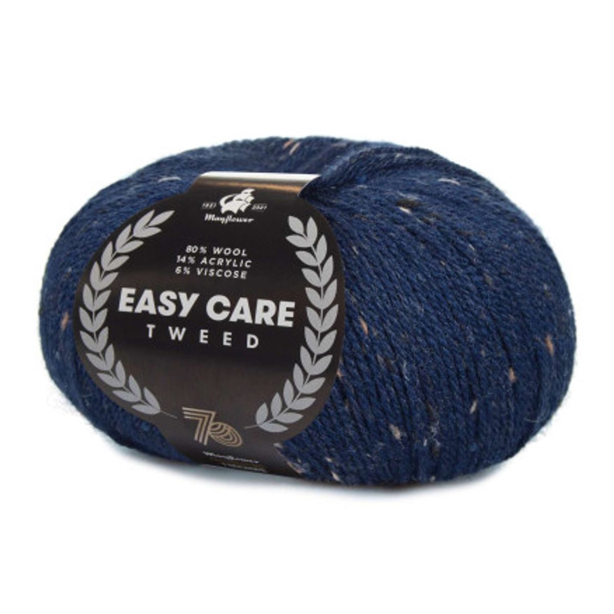 Mayflower Easy Care Tweed Garn 409 Midnatsblå