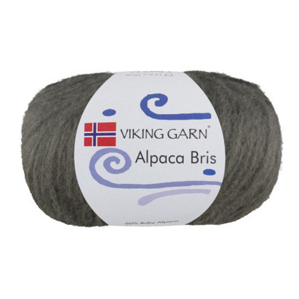 Viking Garn Alpaca Bris 339 Støven Olivengrøn