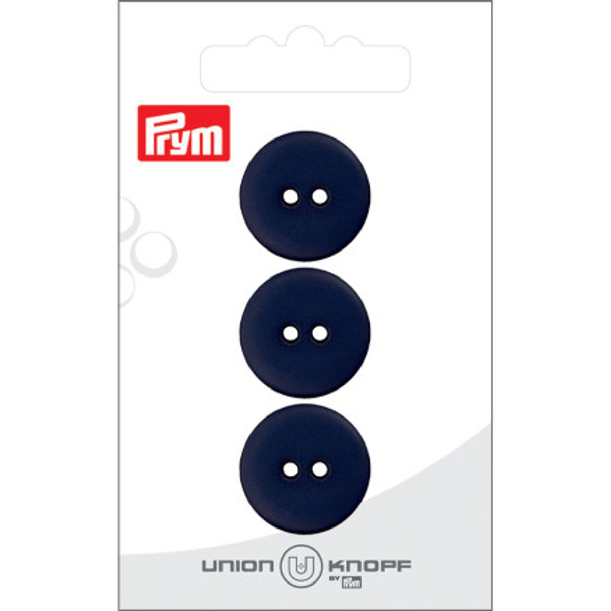 Prym Flad Plastikknap Navy 20mm - 3 stk