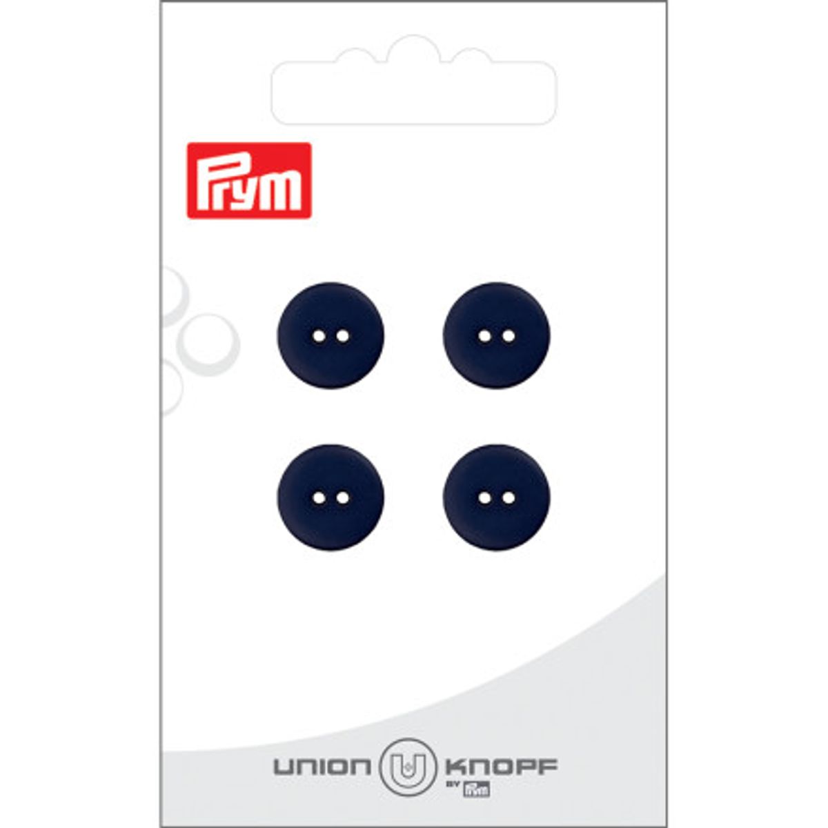 Prym Flad Plastikknap Navy 12mm - 4 stk