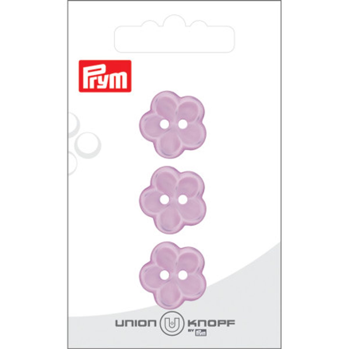 Prym Plastikknap Blomst Lilla 18mm - 3 stk