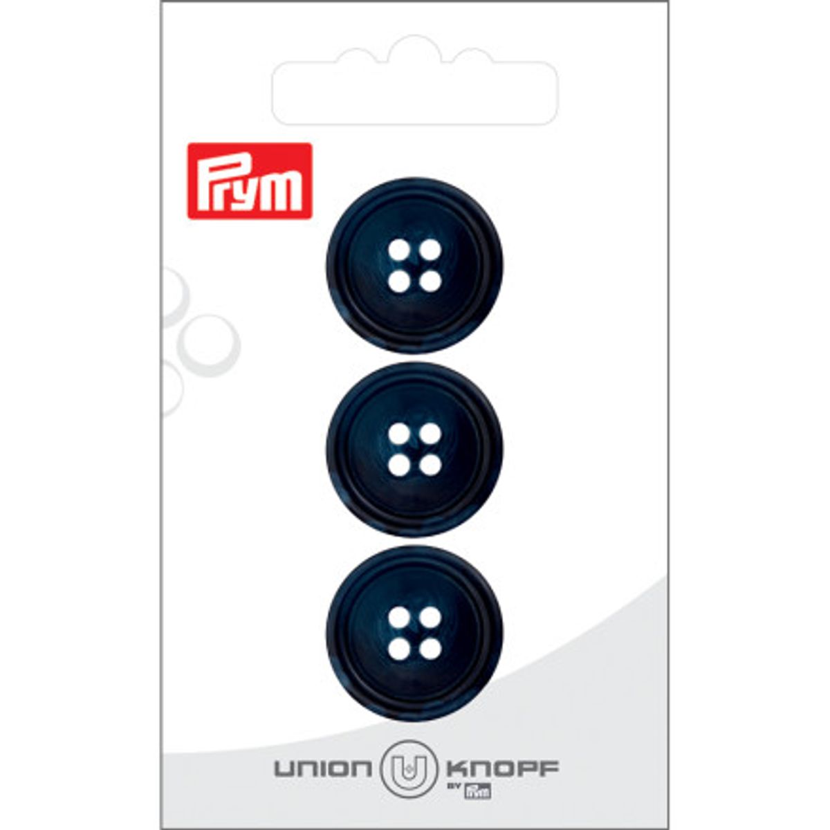 Prym Plastikknap Navy 4 Huller 20mm - 3 stk