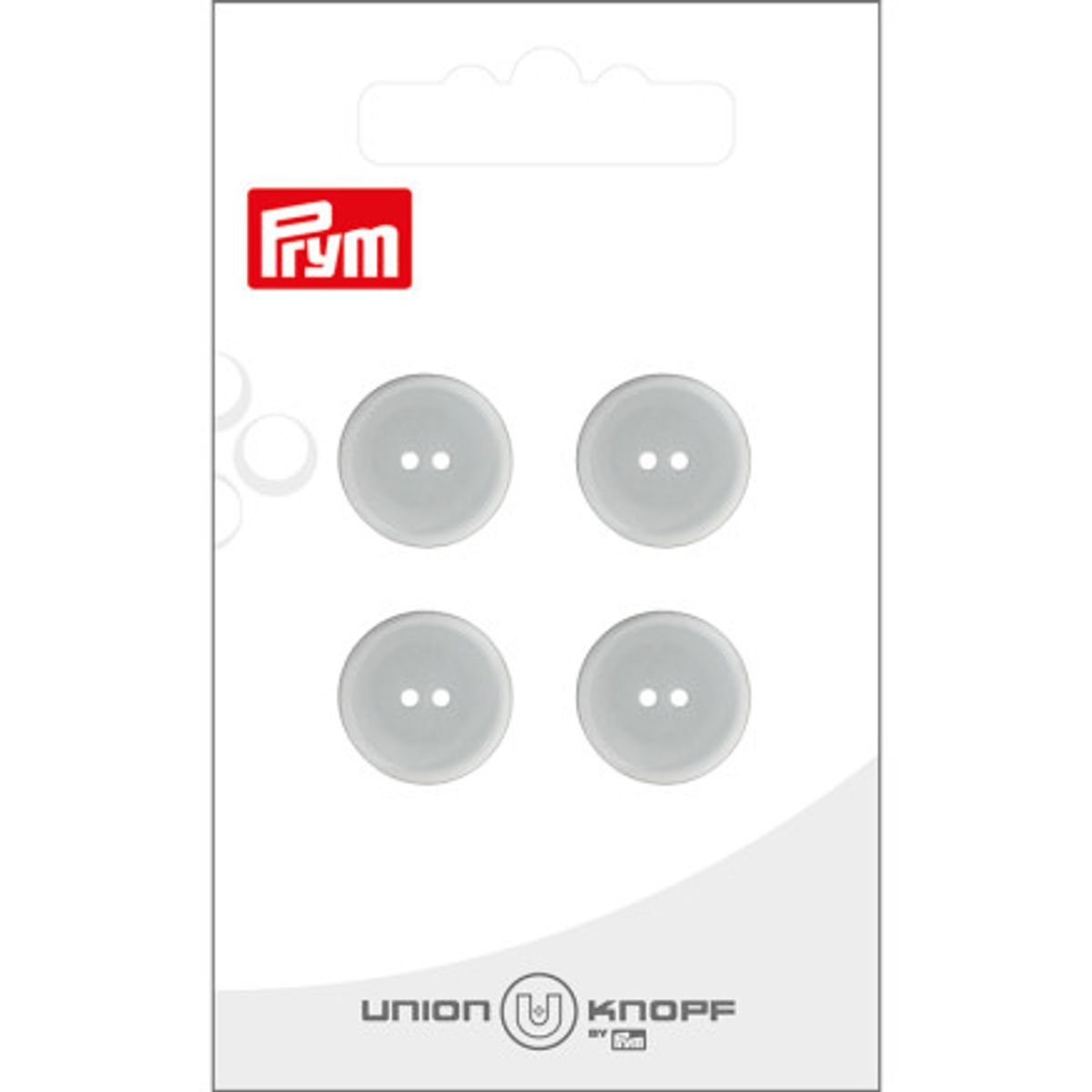 Prym Plastikknap Transparent 15mm - 4 stk