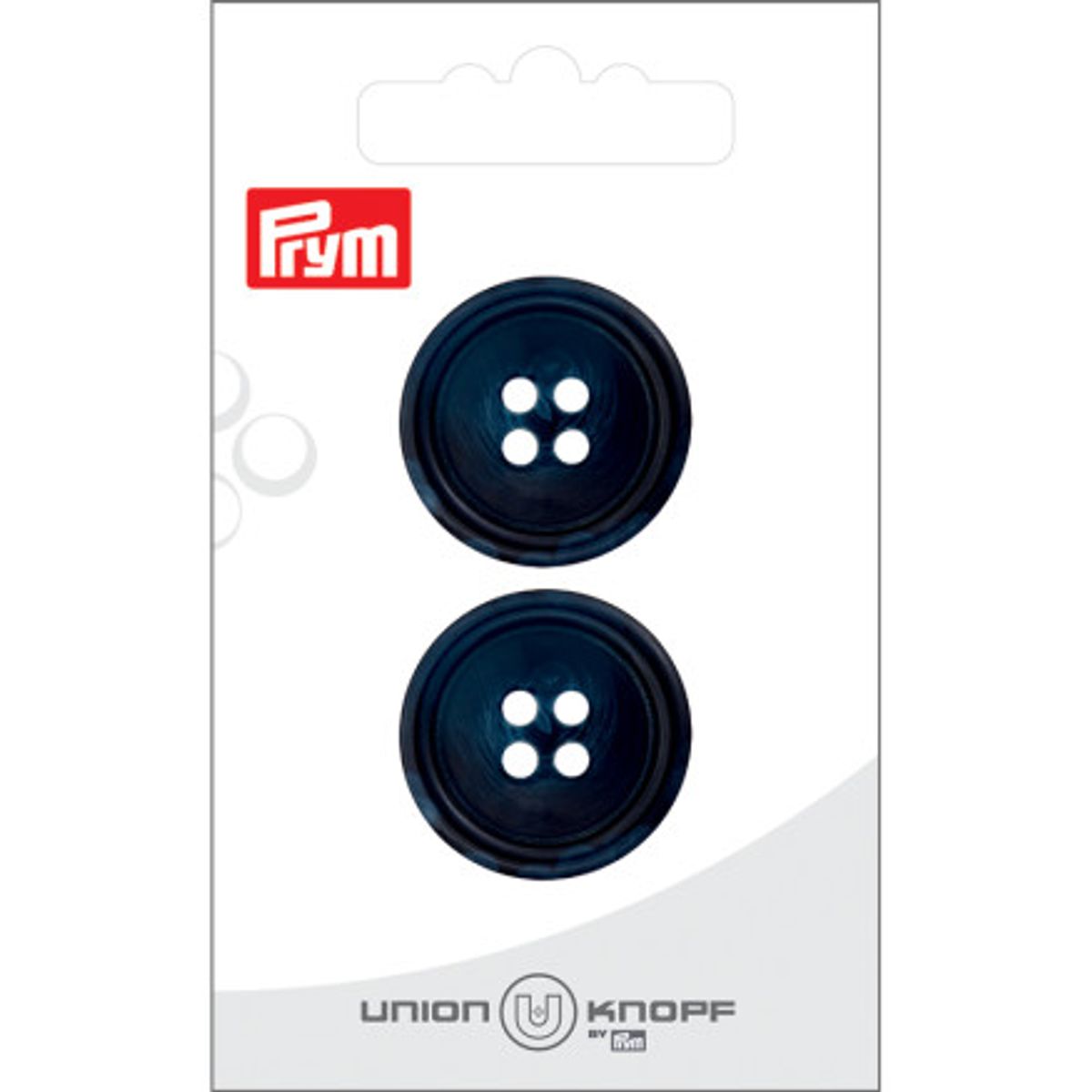 Prym Plastikknap Navy 4 Huller 25mm- 2 stk