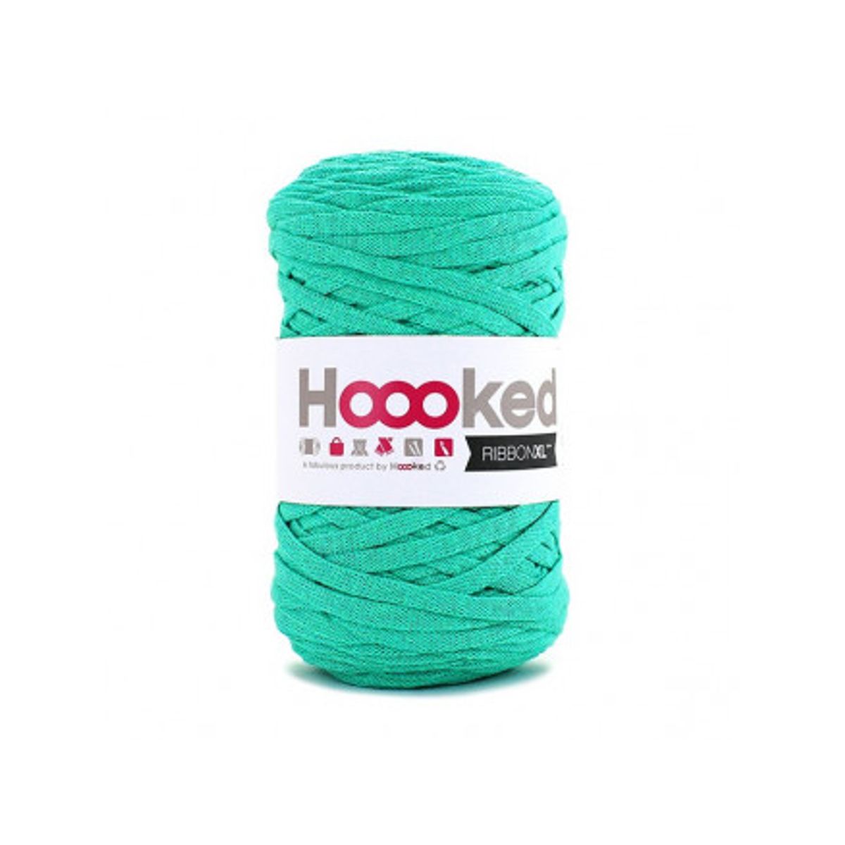 Hoooked Ribbon XL Stofgarn Unicolor SP7 Mint