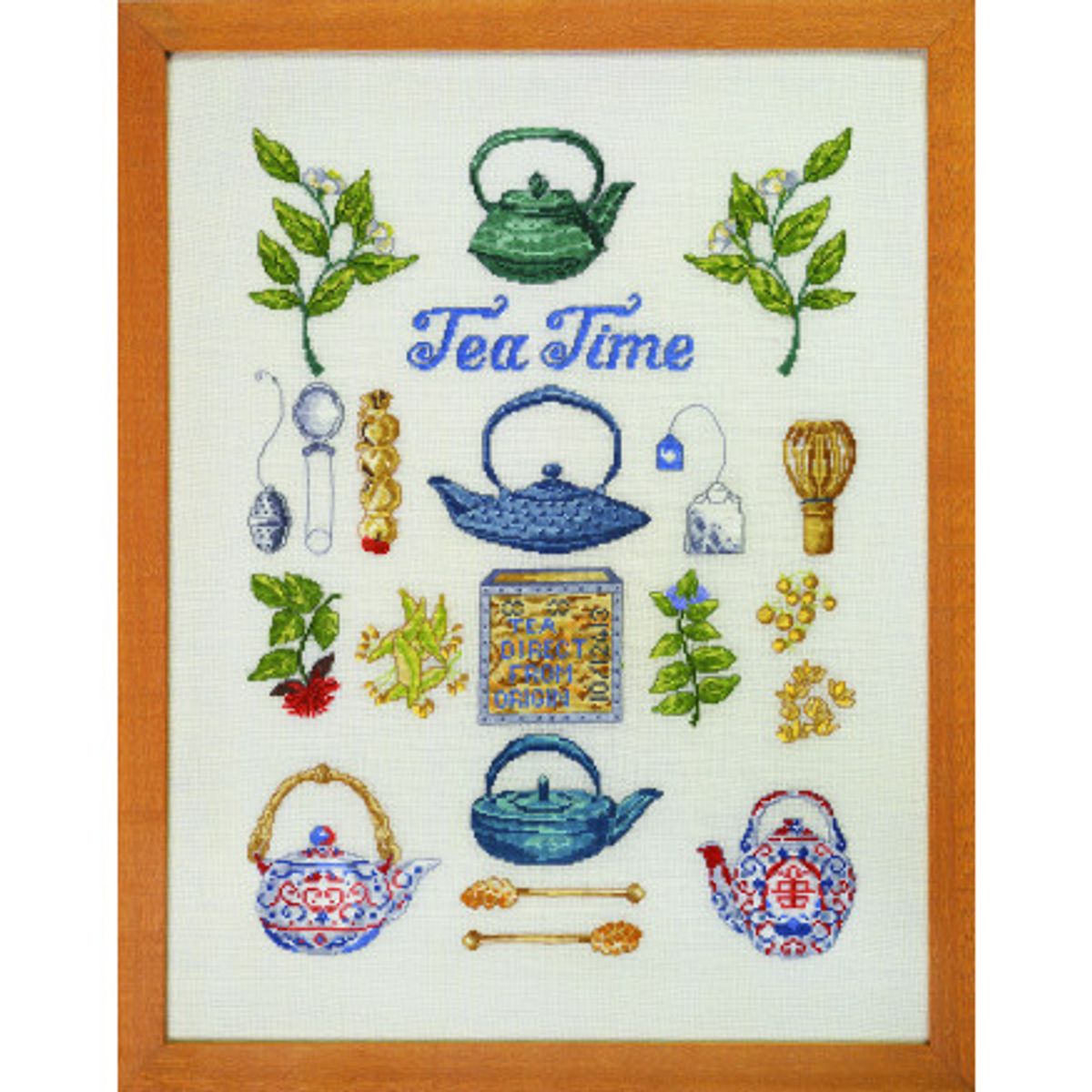 Permin Broderikit Tea time 40x52cm