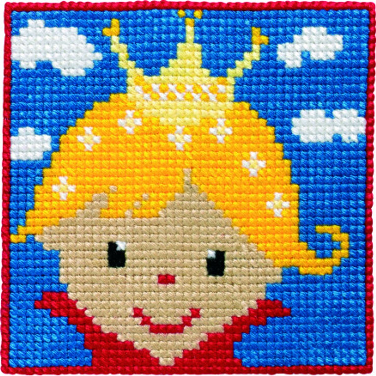 Permin Broderikit Børnestramaj Prinsesse 25x25cm