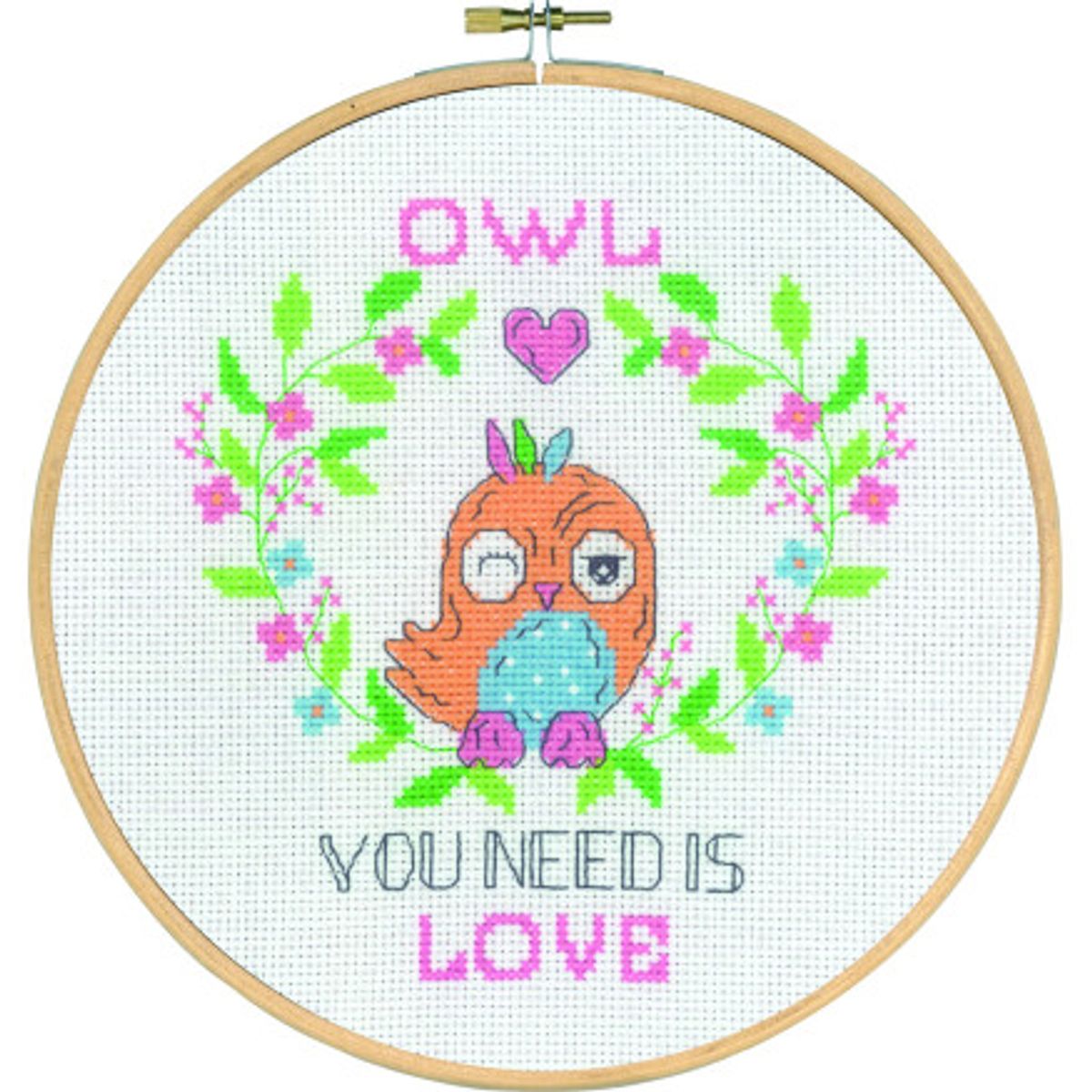 Permin Broderikits Owl you need Ø20cm