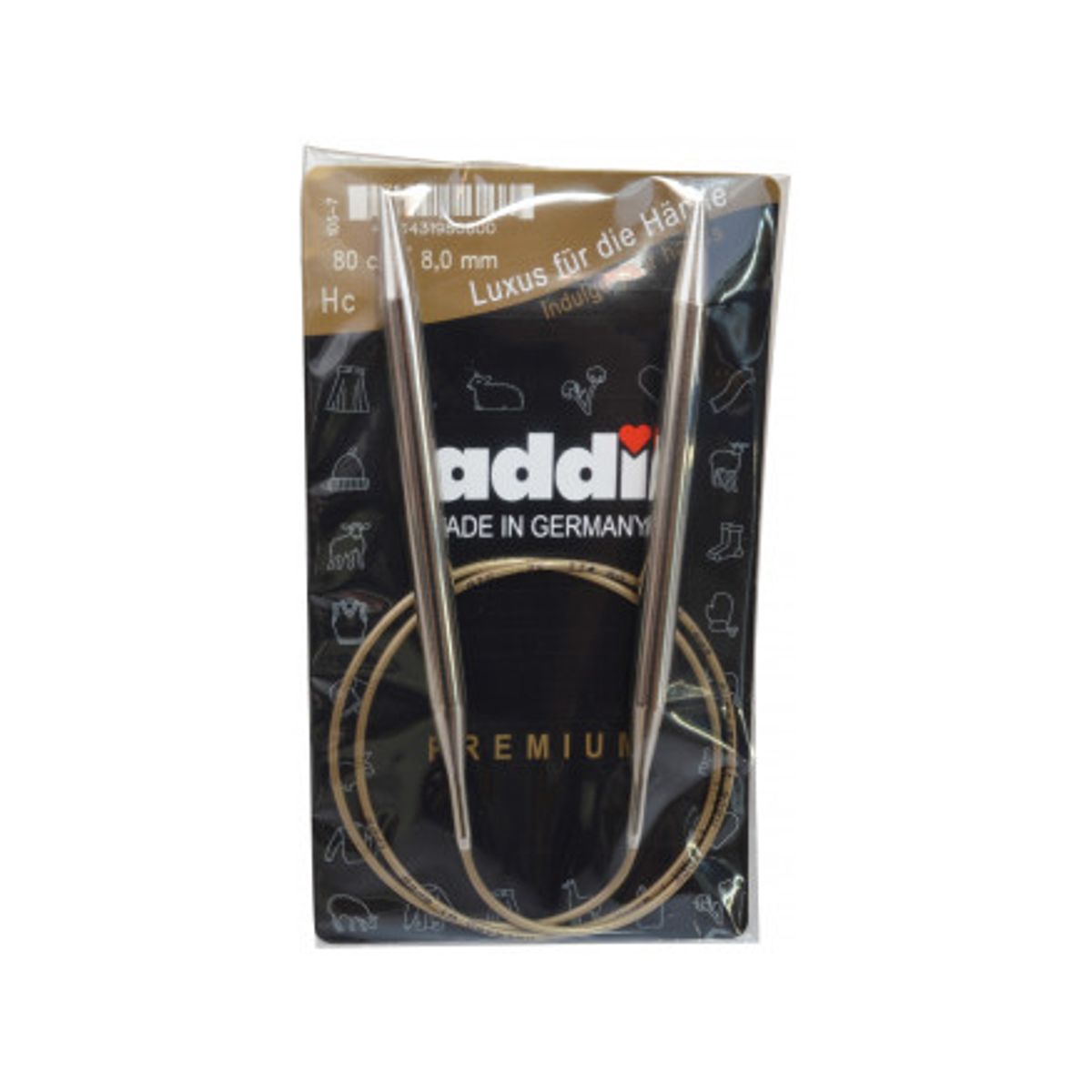 Addi Turbo Rundpinde Messing 80cm 8,00mm / 31.5in US11