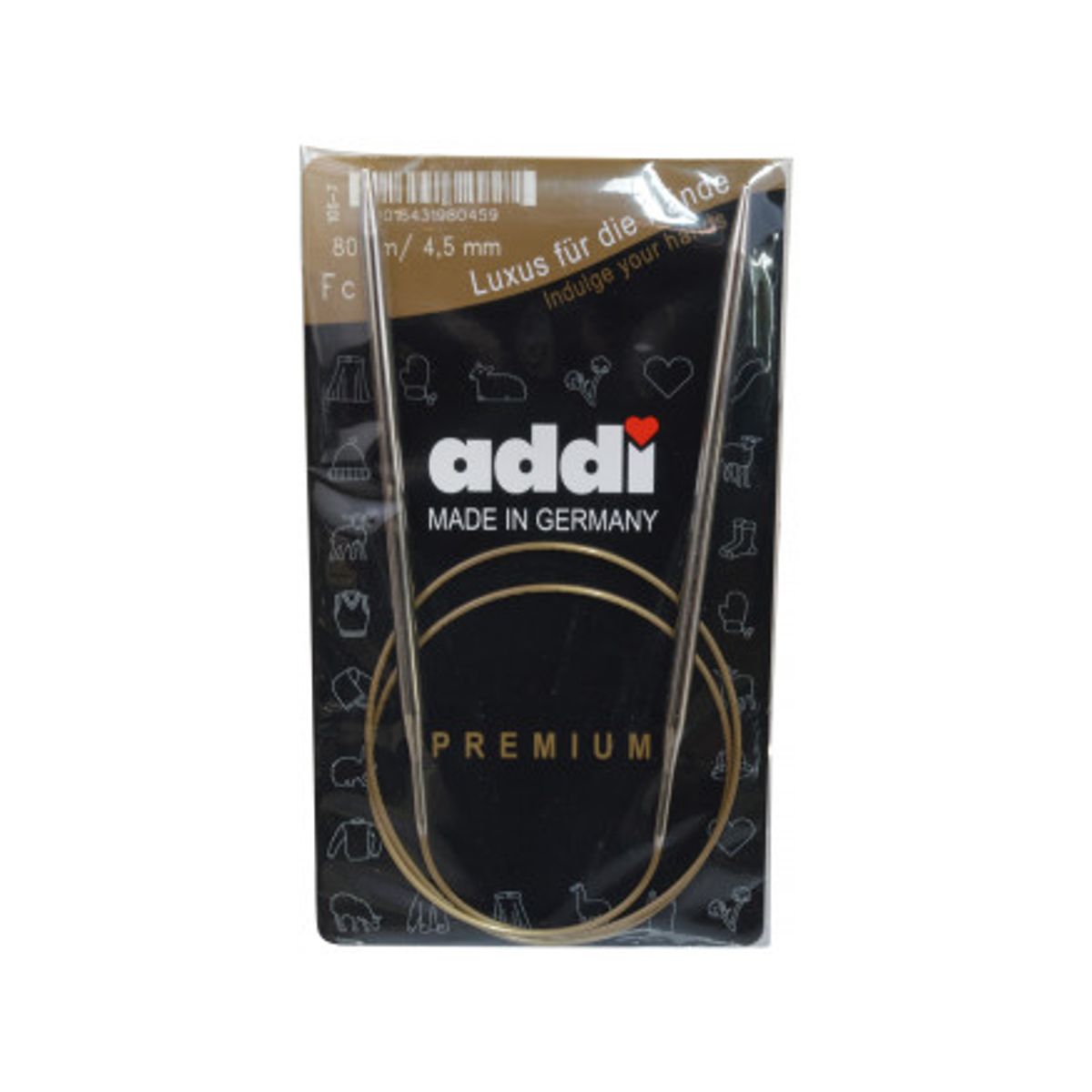 Addi Turbo Rundpinde Messing 80cm 4,50mm / 31.5in US7