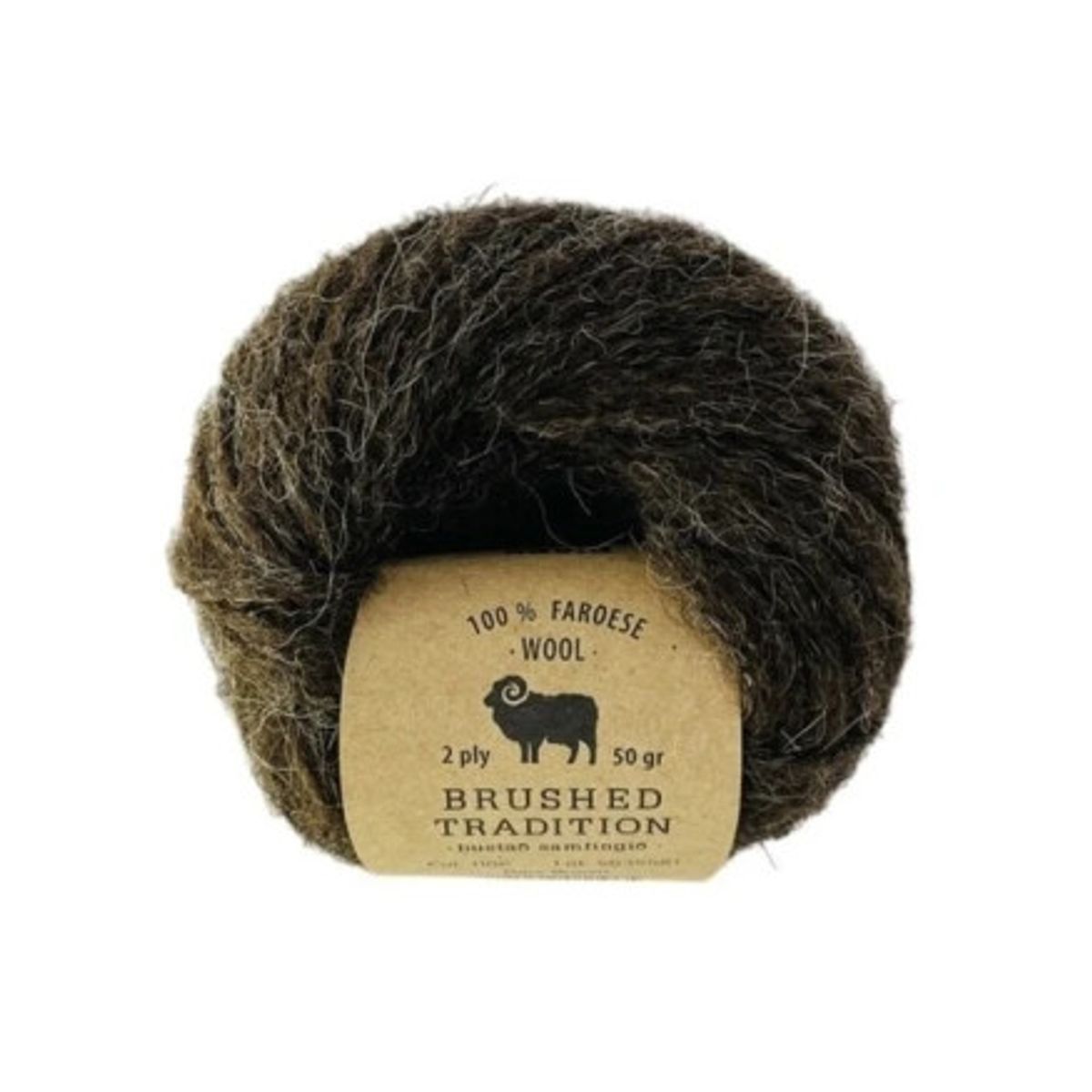 Navia Brushed Tradition Garn 1106 Mørkebrun