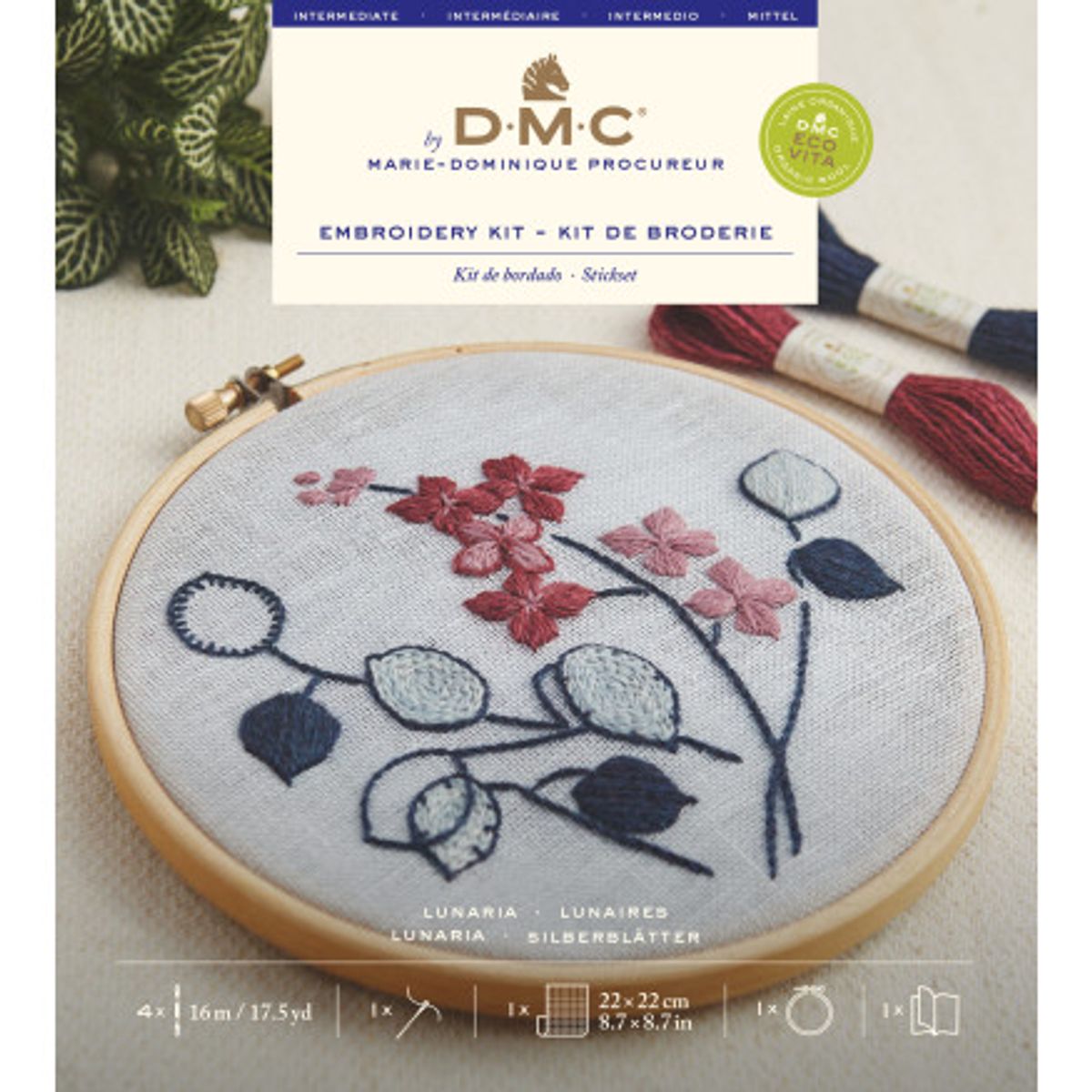 DMC Eco Vita Broderi-kit - Lunaria