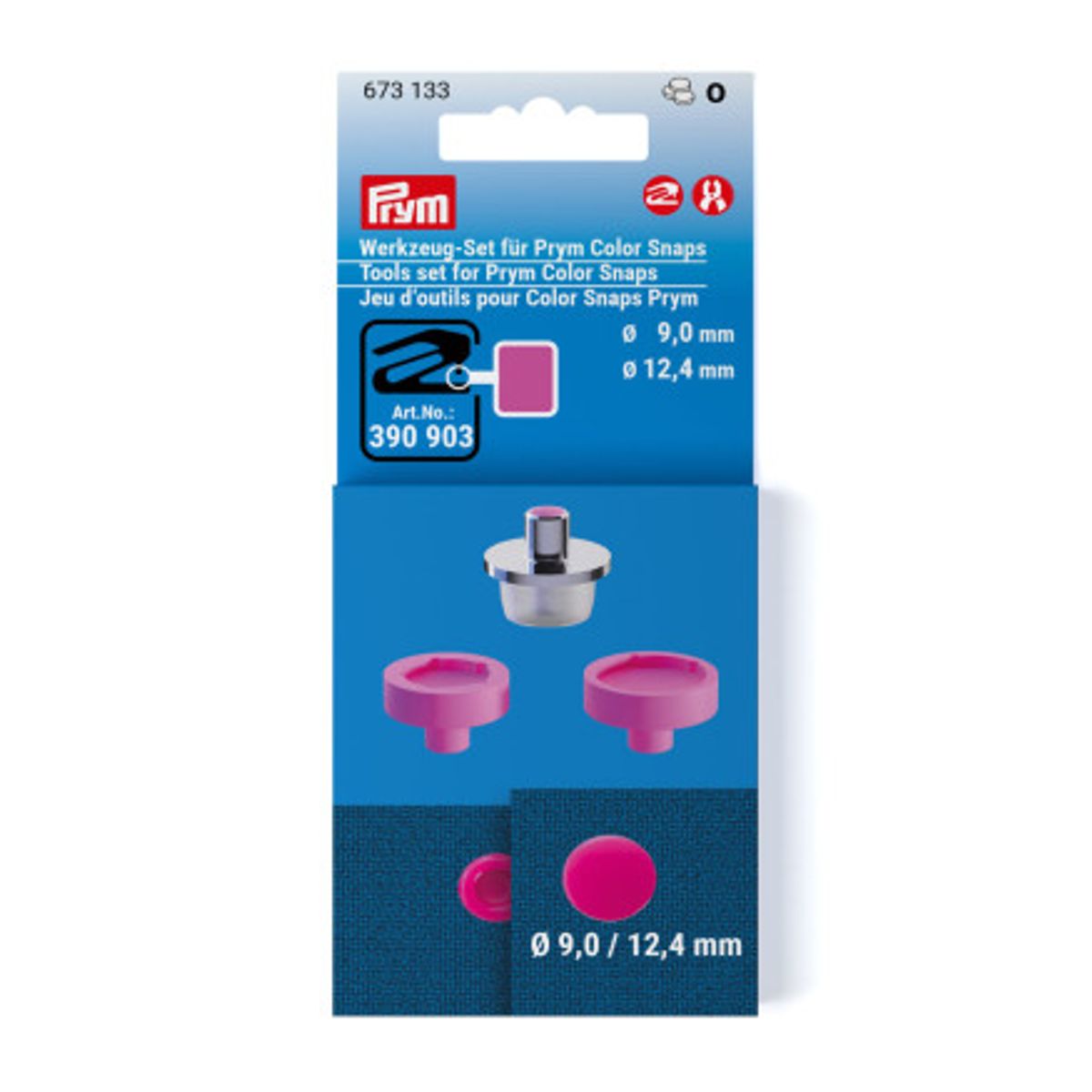 Prym Plasttrykknap 9 + 12,4 mm