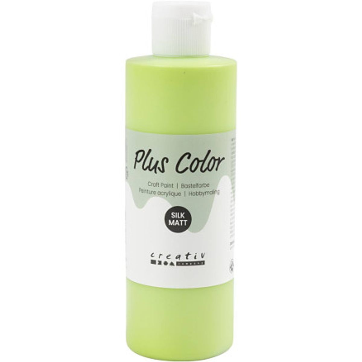 Plus Color Hobbymaling, limegrøn, 250ml/ 1 fl.