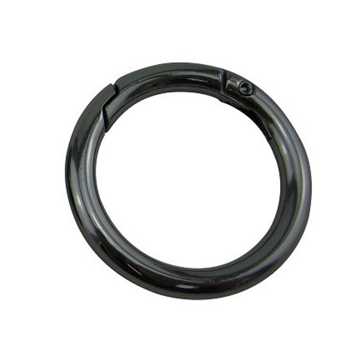 Karabinring/Karabinhage Rund Gun metal 16mm - 1 stk