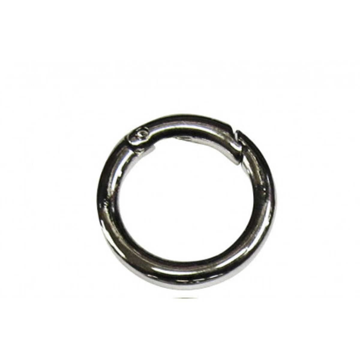 Karabinring/Karabinhage Rund Nikkel 16mm - 1 stk