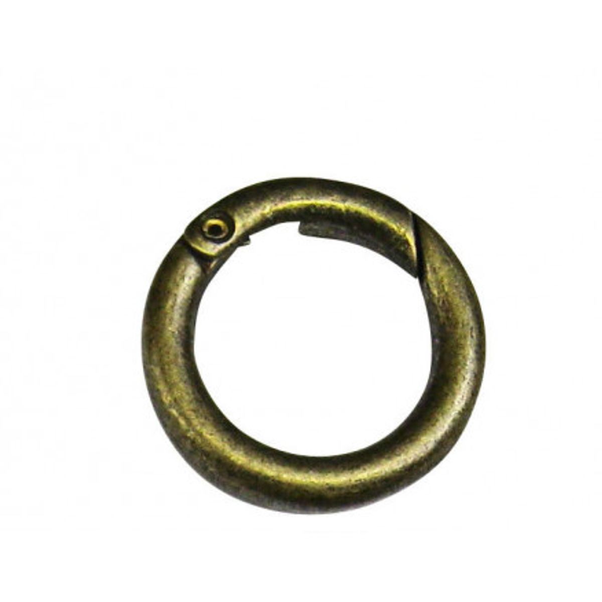 Karabinring/Karabinhage Rund Gl. messing 16mm - 1 stk