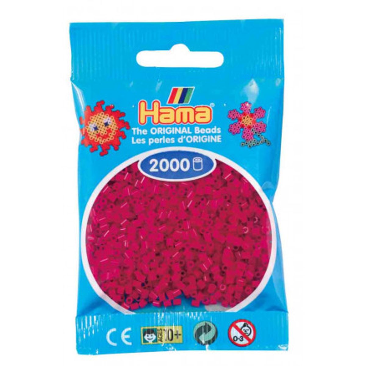 Hama Mini Perler 501-29 Vinrød - 2000 stk