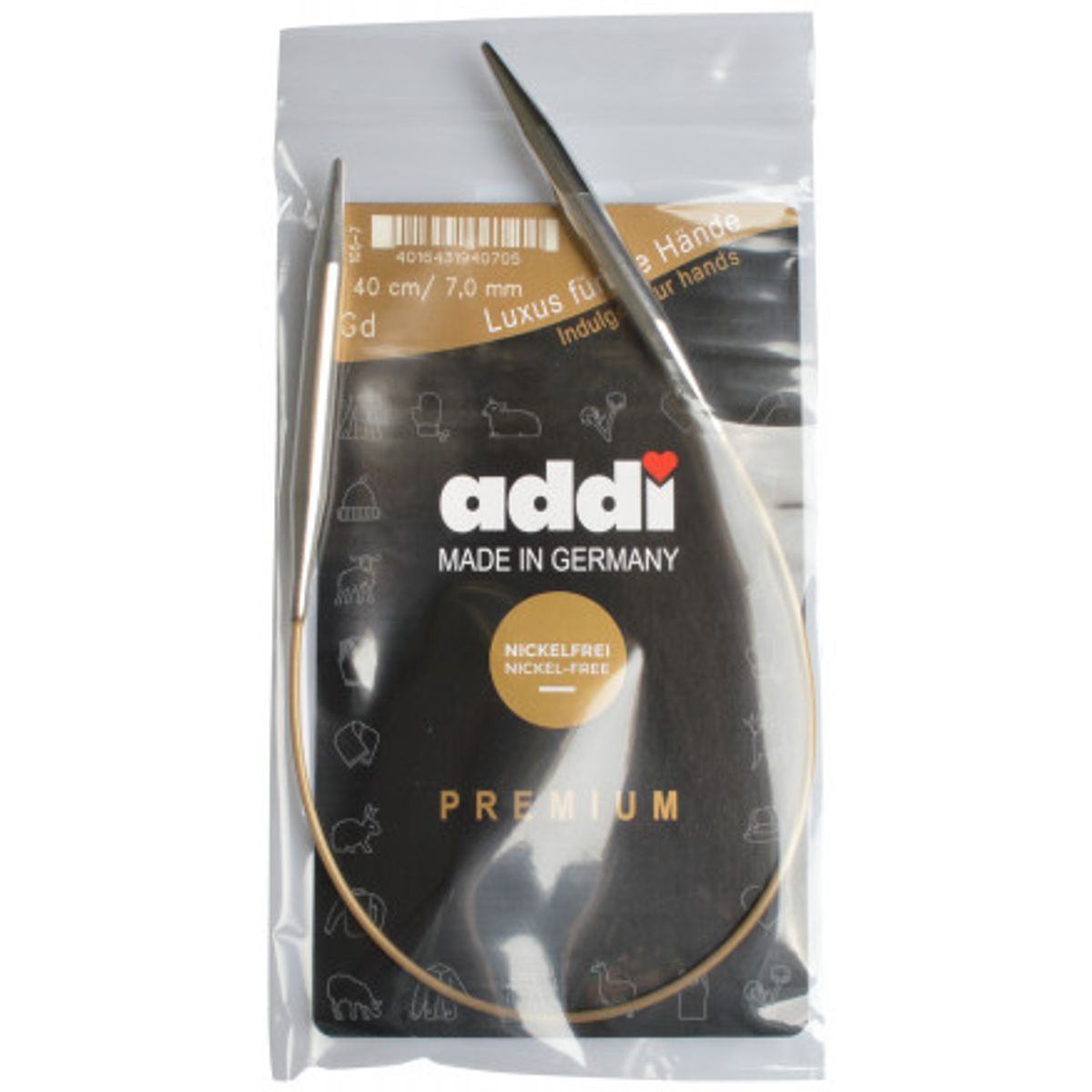 Addi Turbo Rundpinde Messing 40cm 7,00mm / 15.7in US10 ¾