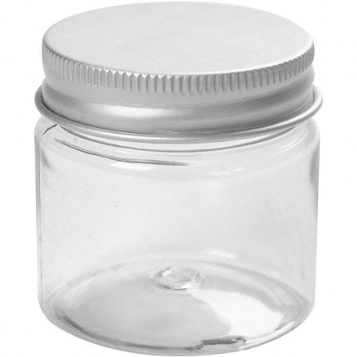 Plastdåse med låg 50ml 4,5x4,4cm - 10 stk