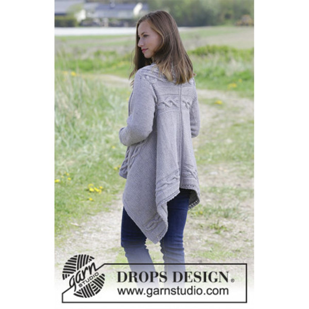 Norfolk by DROPS Design - Jakke Strikkeopskrift str. S - XXXL - XX-Large