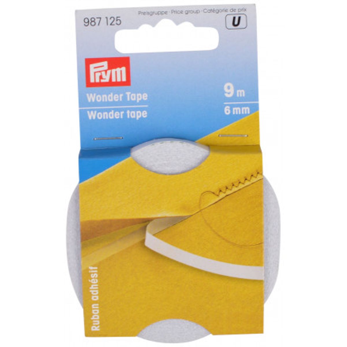 Prym Wonder Tape Dobbletklæbende tape Transparent 6mm 9m