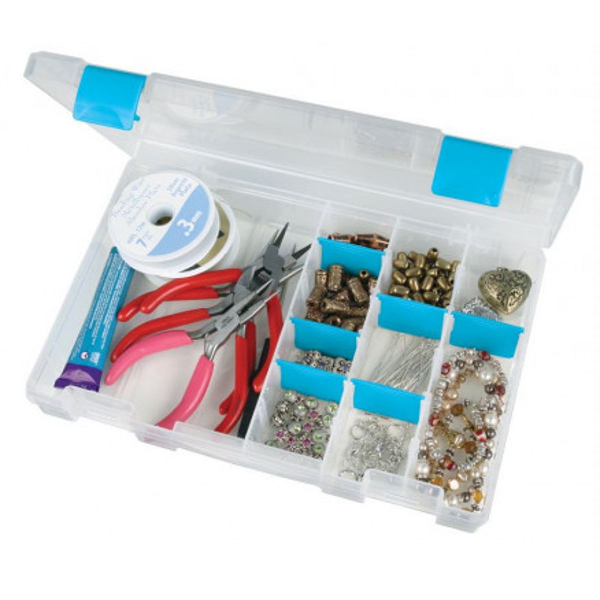 ArtBin Plastboks til knapper og tilbehør Transparent 27,3x18,7x4,5cm