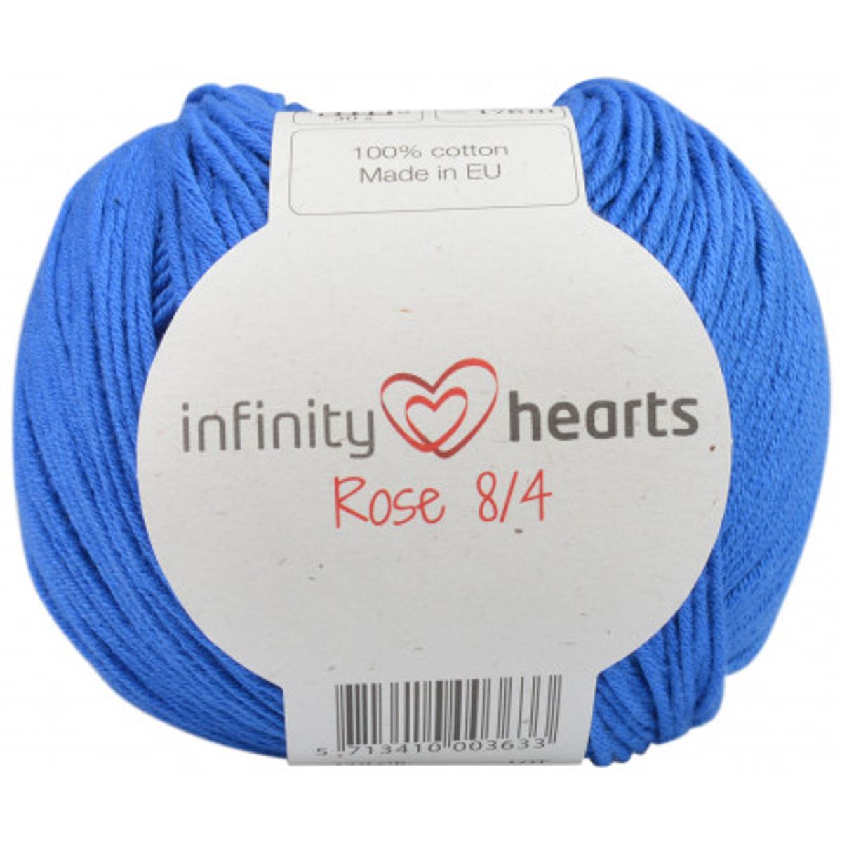 Infinity Hearts Rose 8/4 Garn Unicolor 101 Koboltblå