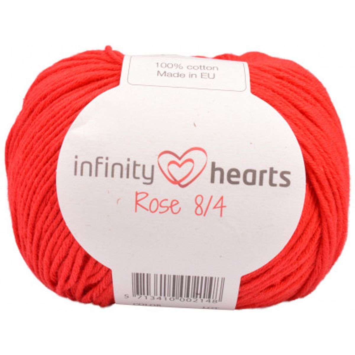 Infinity Hearts Rose 8/4 Garn Unicolor 19 Rød