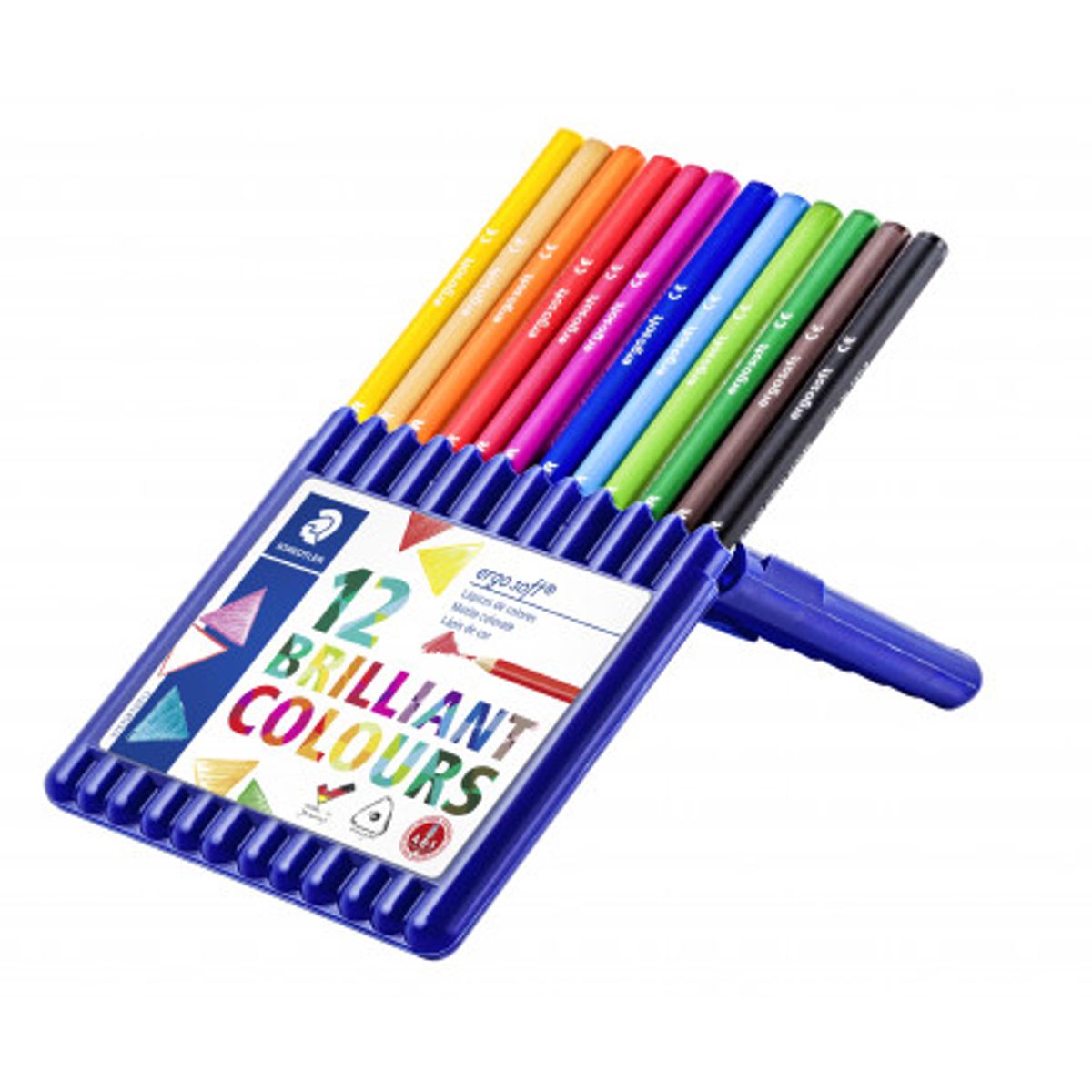 Staedtler Ergosoft Farveblyanter Ass. farver - 12 stk