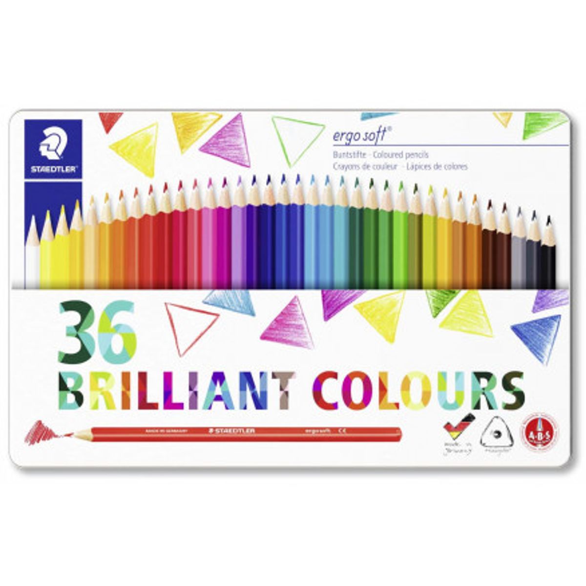 Staedtler Ergosoft Farveblyanter Ass. farver - 36 stk