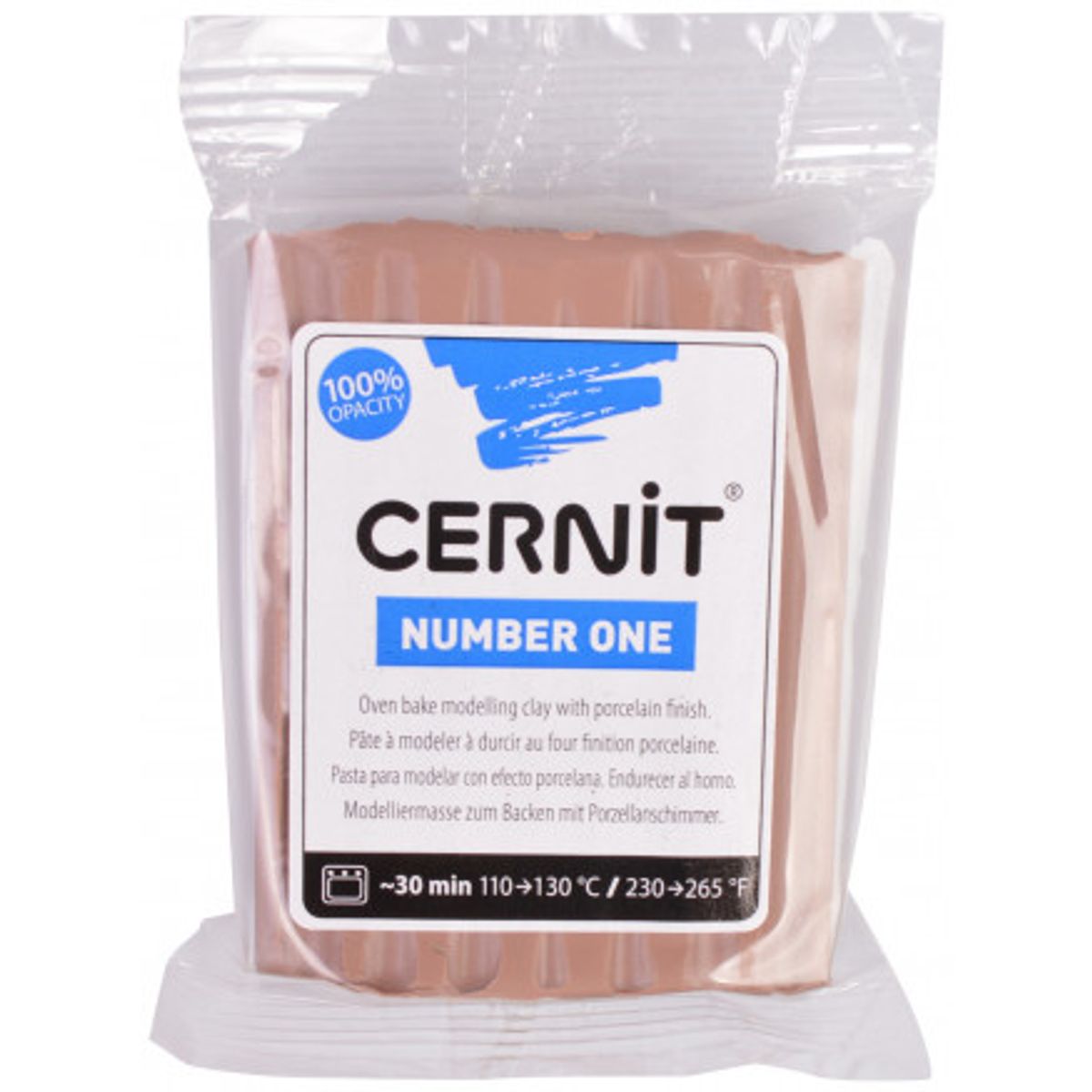 Cernit Modellervoks Unicolor 812 Lysebrun 56g