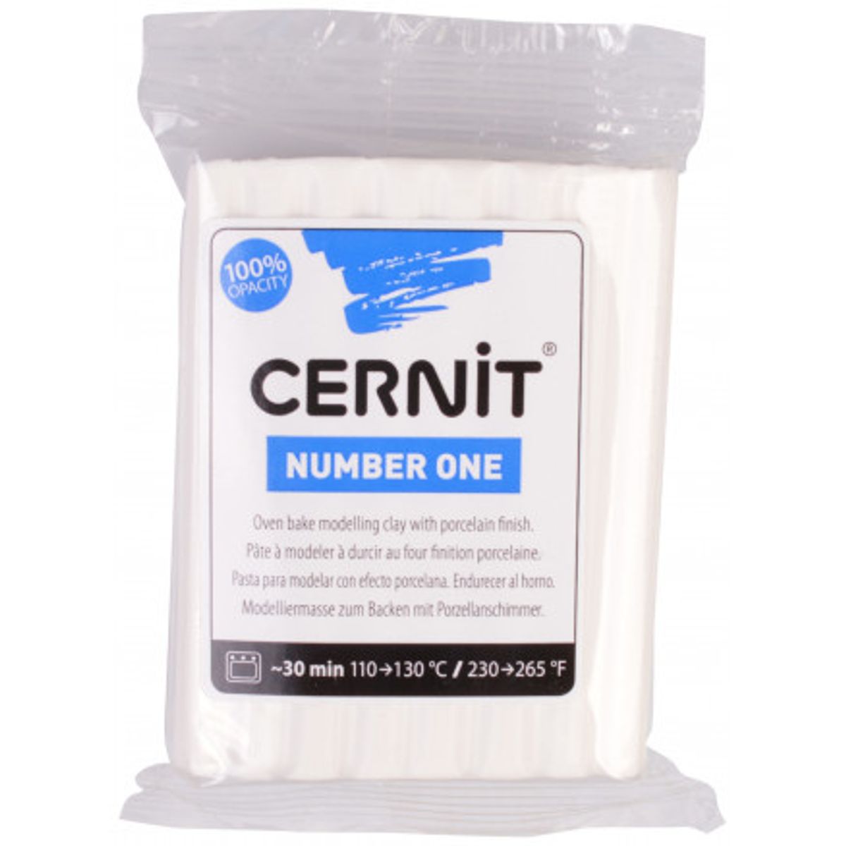 Cernit Modellervoks Unicolor 029 Hvid opak 56g