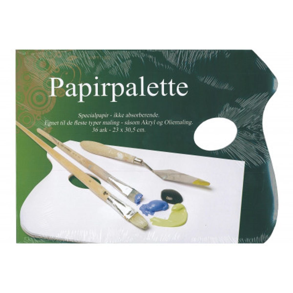 Artino Papirpalette Hvid 23x30,5cm - 36 ark