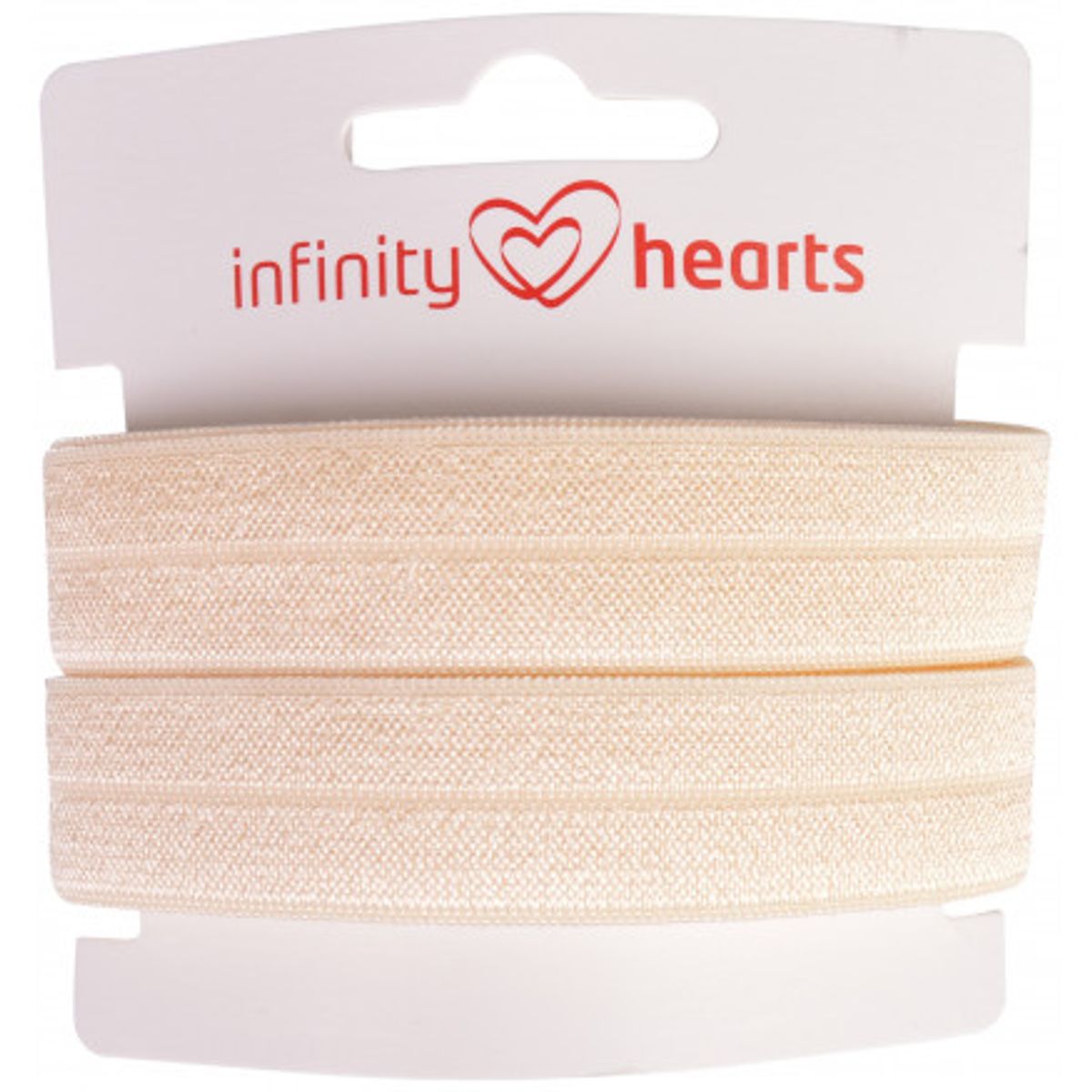 Infinity Hearts Foldeelastik 20mm 815 Beige - 5m