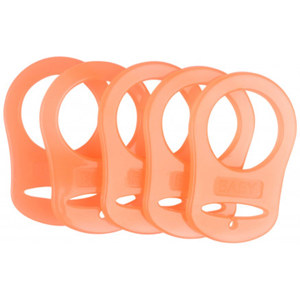 Infinity Hearts Suttekæde Adapter Orange 5x3cm - 5 stk