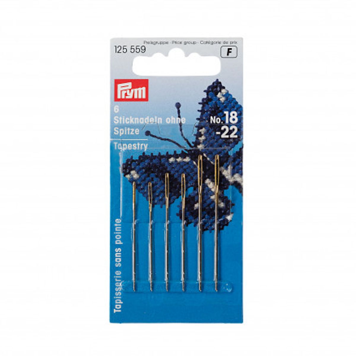 Prym Stramajnåle uden Spids Stål Sølv 0,90x40mm Str. 22 - 6 stk